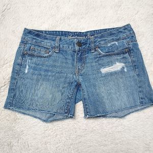 American Eagle Denim Cut-off Shorts, size 2